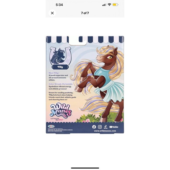 Wild Manes Horse Doll 2 Pack Tilly Tennis Match Finley Pool Party Toy Gift - Picture 3 of 10